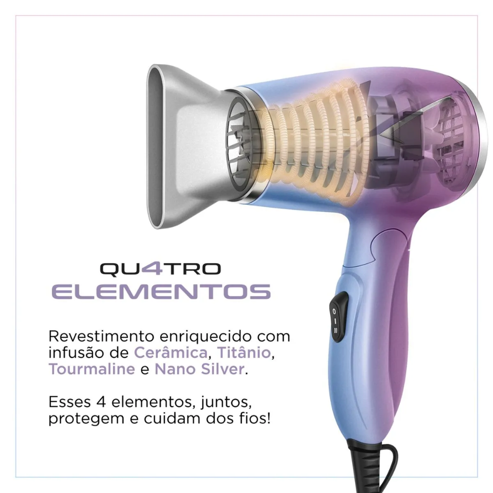 Secador De Cabelo Mondial Sct-ju-03 Bivolt 2 Temperaturas Secador De Cabelo Mondial Sct-ju-03 Bivolt 2 Temperaturas